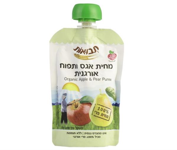 מחית אגס תפוח אורגני 100גרם (6)