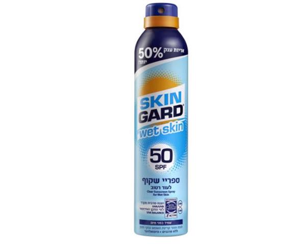 סקינגארד ספריי שקוף לעור רטוב ווט סקין 50SPF(6)